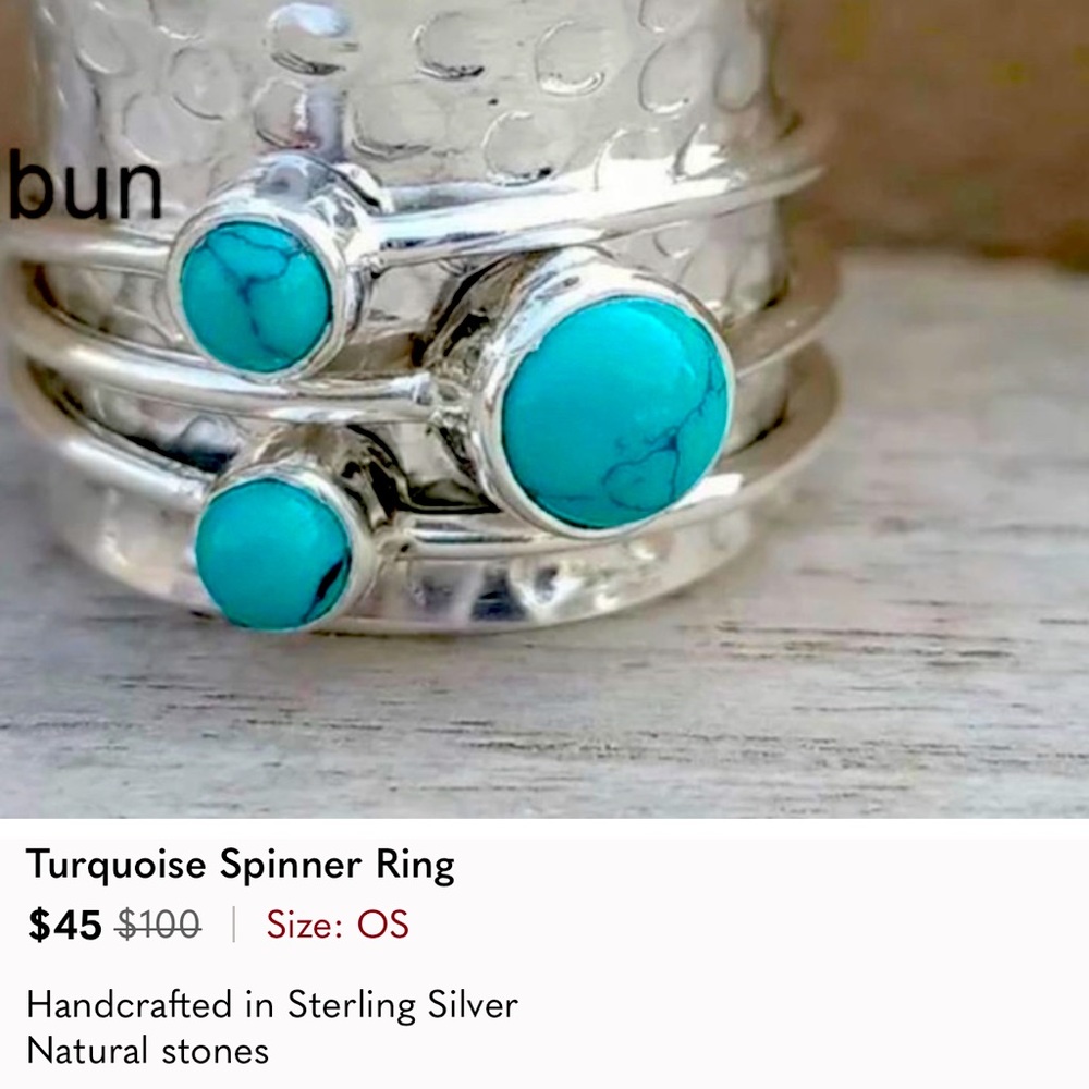 Turquoise Spinner ring